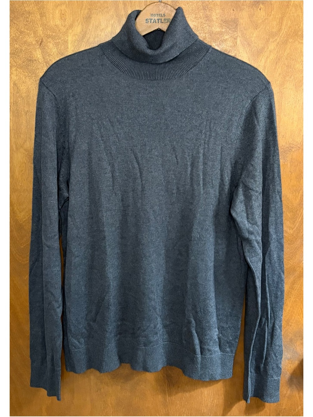 Banana Republic Silk Cashmere Gray Turtleneck Sweater NWT Old Money Office Work